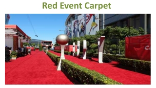 Red Event Carpets Dubai