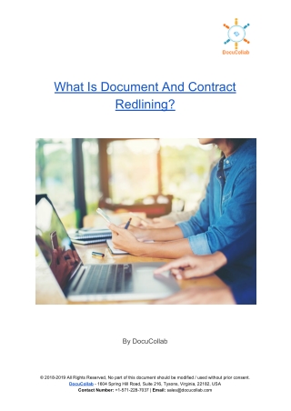 What Is Document And Contract Redlining?