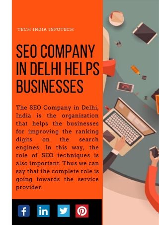 Tech India Infotech - The SEO Company in Delhi Helps Businesses