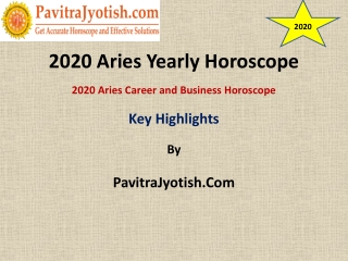 2020 Aries Career and Business Horoscope