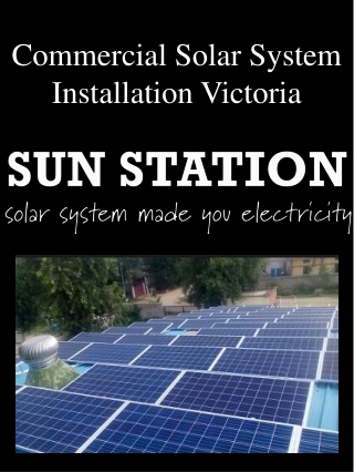 Commercial Solar System Installation Victoria