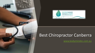 Best Chiropractor Canberra