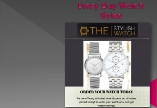 Everdaywatchstyles.com Designer Watches - The Advantages of Owning Them