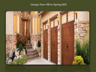 Garage Door Silver Spring MD