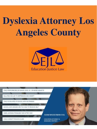 Dyslexia Attorney Los Angeles County