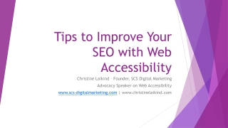 Tips to Improve Your SEO with Web Accessibility