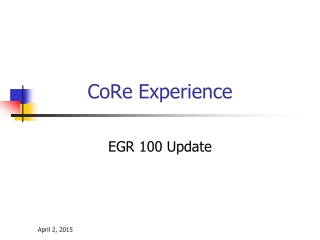 CoRe Experience