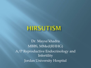 HIRSUTISM