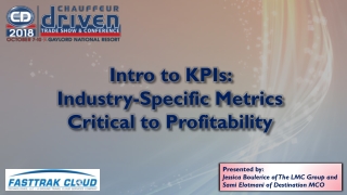 Intro to KPIs : Industry-Specific Metrics Critical to Profitability