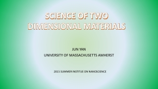 JUN YAN UNIVERSITY OF MASSACHUSETTS AMHERST