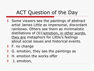 ACT Question of the Day