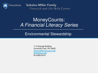 MoneyCounts : A Financial Literacy Series