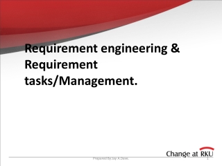 requirement tasks engineering management presentation