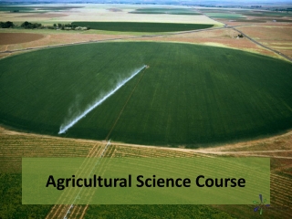 Agricultural Science Course