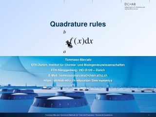 Quadrature rules