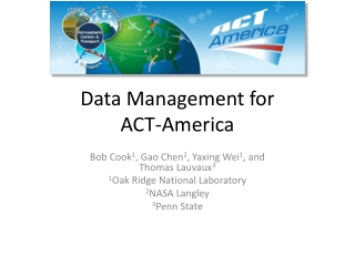 Data Management for ACT-America