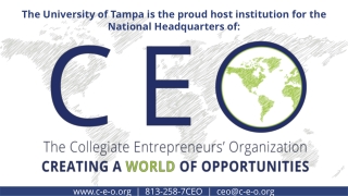 The University of Tampa is the proud host institution for the National Headquarters of: