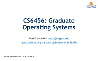 CS6456: Graduate Operating Systems