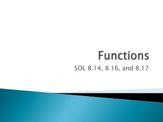 Functions