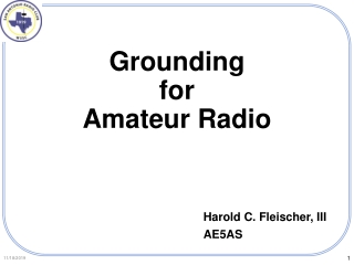 Grounding for Amateur Radio