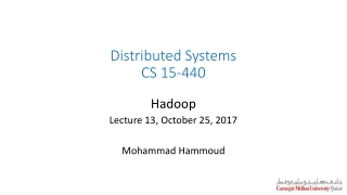 Distributed Systems CS 15-440