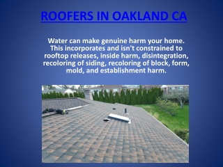 Best Roofers In Oakland CA - Roofer Oakland CA