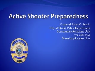 Active Shooter Preparedness