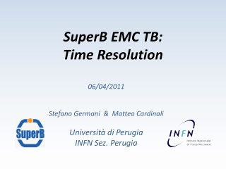 SuperB EMC TB: Time Resolution