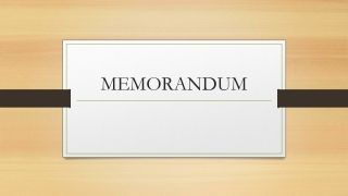 MEMORANDUM