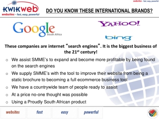 Do you know these international brands?