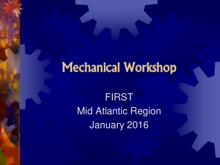 Mechanical Workshop