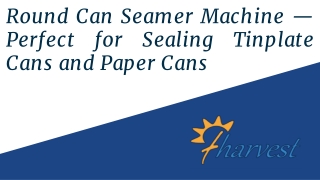 Round Can Seamer Machine Perfect For Sealing Tinplate Cans And Paper Cans