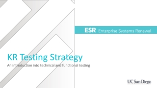 KR Testing Strategy