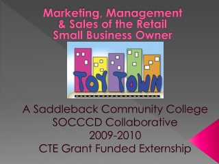 A Saddleback Community College SOCCCD Collaborative 2009-2010 CTE Grant Funded Externship