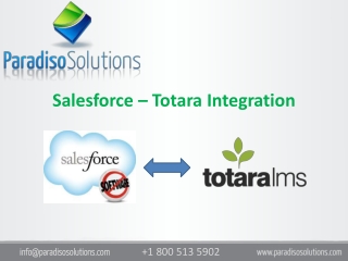 Salesforce – Totara Integration