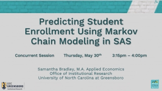 Predicting Student Enrollment Using Markov Chain Modeling in SAS