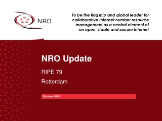 NRO Update