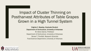 Virginia C. Beasley, Graduate Student Department of Horticulture, University of Arkansas