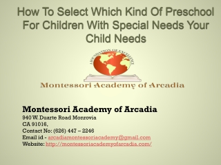 How To Select Which Kind Of Preschool For Children With Special Needs Your Child Needs