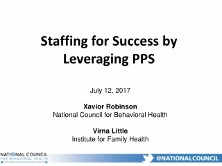 Staffing for Success by Leveraging PPS