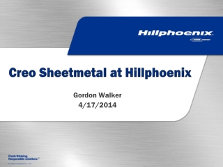 Creo Sheetmetal at Hillphoenix