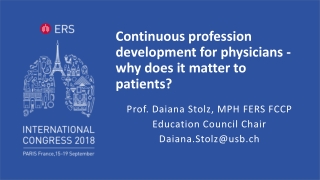 Continuous profession development for physicians - why does it matter to patients?