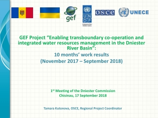 1 st Meeting of the Dniester Commission Chisinau, 17 September 2018