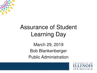 Assurance of Student Learning Day