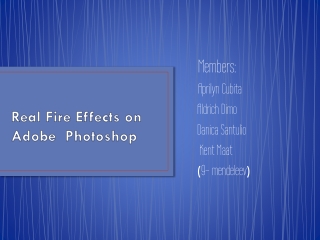 Real Fire Effects on Adobe Photoshop