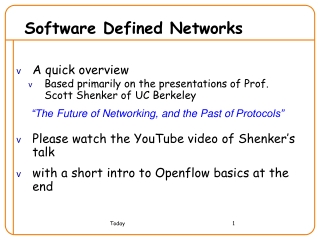 Software Defined Networks