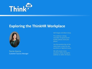 Exploring the ThinkHR Workplace