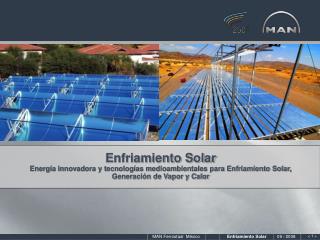 Enfriamiento Solar Energía innovadora y tecnologías medioambientales para Enfriamiento Solar, Generación de Vapor y Ca