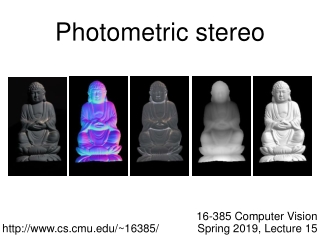 Photometric stereo