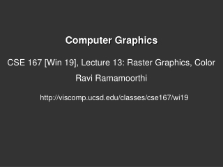 Computer Graphics